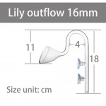 Aquapro Lilly Premium Glass Pipe 16mm Dış Filtre Cam Emiş Basış